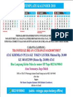 Template Kalender Preview 2018