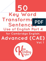 C1 Esential 50 Word Transformation