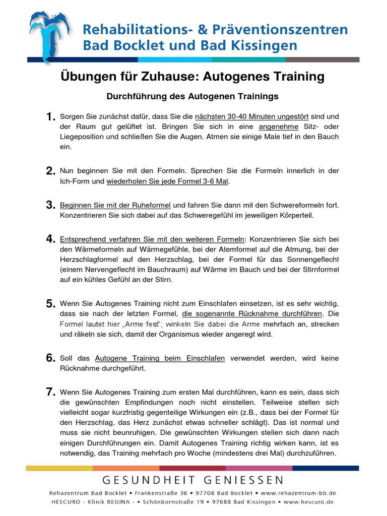 Autogenes Training Übungen Pdf – QGMHTP