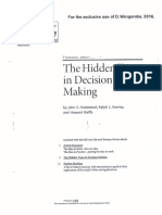 The Hidden Traps in Decision Making