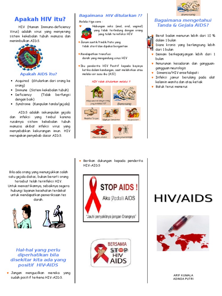 Leaflet Hiv Aids | PDF