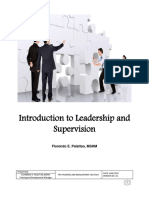 Leadership and Supervision