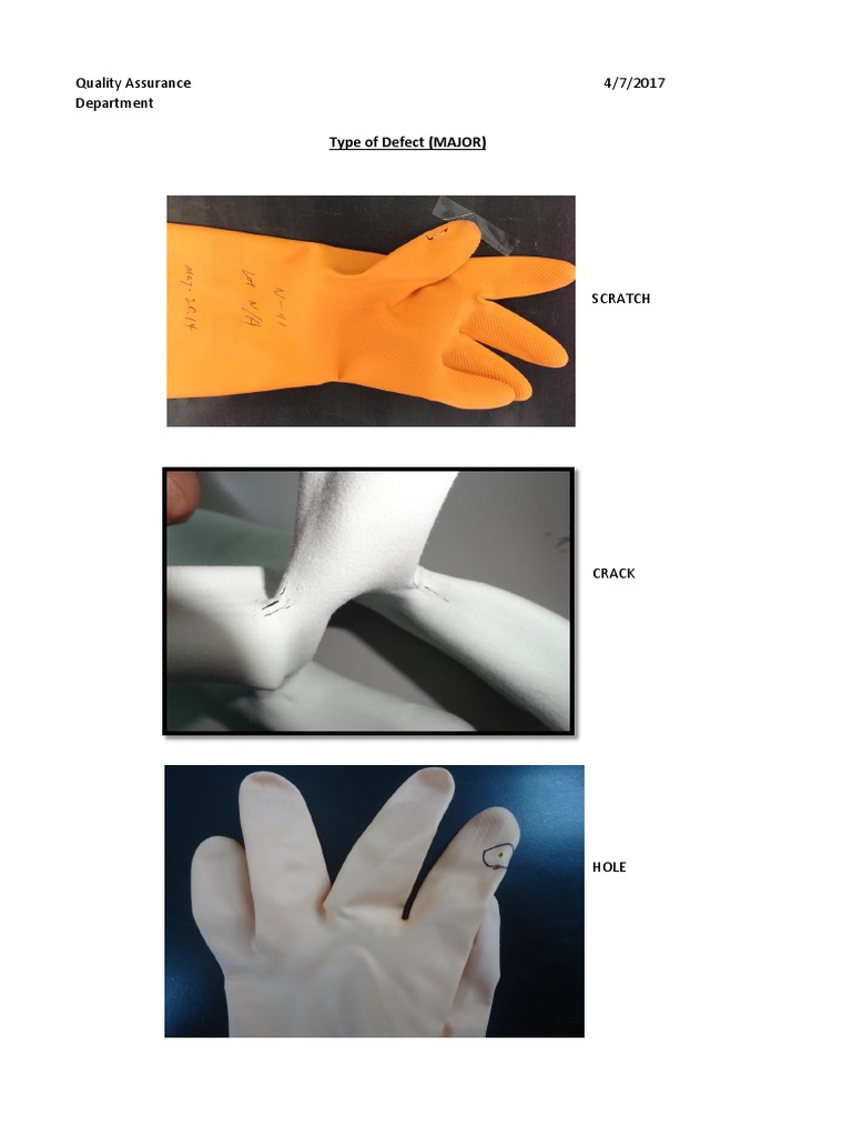 Glove Defect PDF