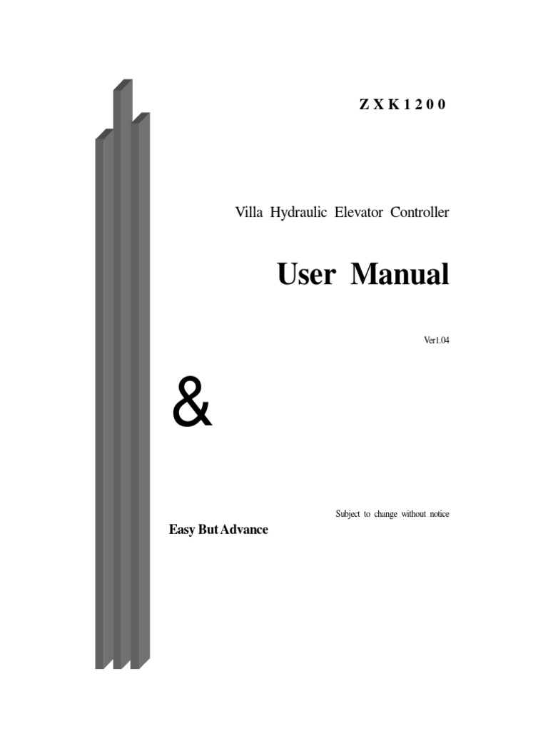 ZXK1200 Elevator Controller Manual | PDF | Elevator | Relay