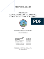 Proposal Usaha Kelompok Pendekar