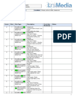 Shooting Schedule:: Judgement Created By: Ruby Franks