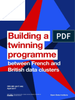 Building a twinning programme between French and British data clusters