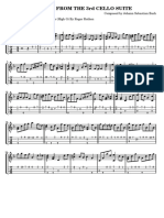 Bouree Cello Suite No31 PDF