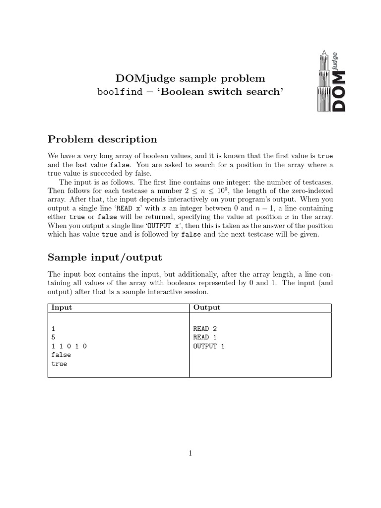 Algorithm Challenge: Boolean Search | PDF