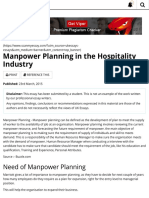 Manpower Planning