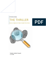 The Thriller - Features Subgenres and Origins in English Crime Fiction Slo Final Version 2