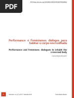 Performance e Feminismos - Diálogos Para Habitar o Corpo-Encruzilhada - Camila Bastos Bacellar - Revista Urdimento 2016