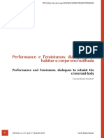 Performance e Feminismos - Diálogos para Habitar o Corpo-Encruzilhada - Camila Bastos Bacellar - Revista Urdimento 2016