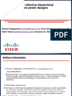 Methodology For Effective Hierarchical Verification of Low Power Designs