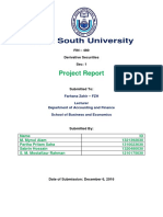 FINANCE - DERIVATIVES Project Report