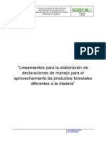 Lineamientos para La Elaboración de Declaraciones de Manejo