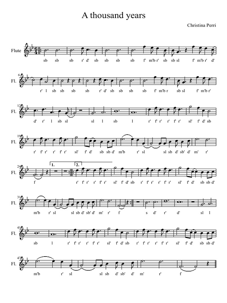 A Thousand Flauta | PDF