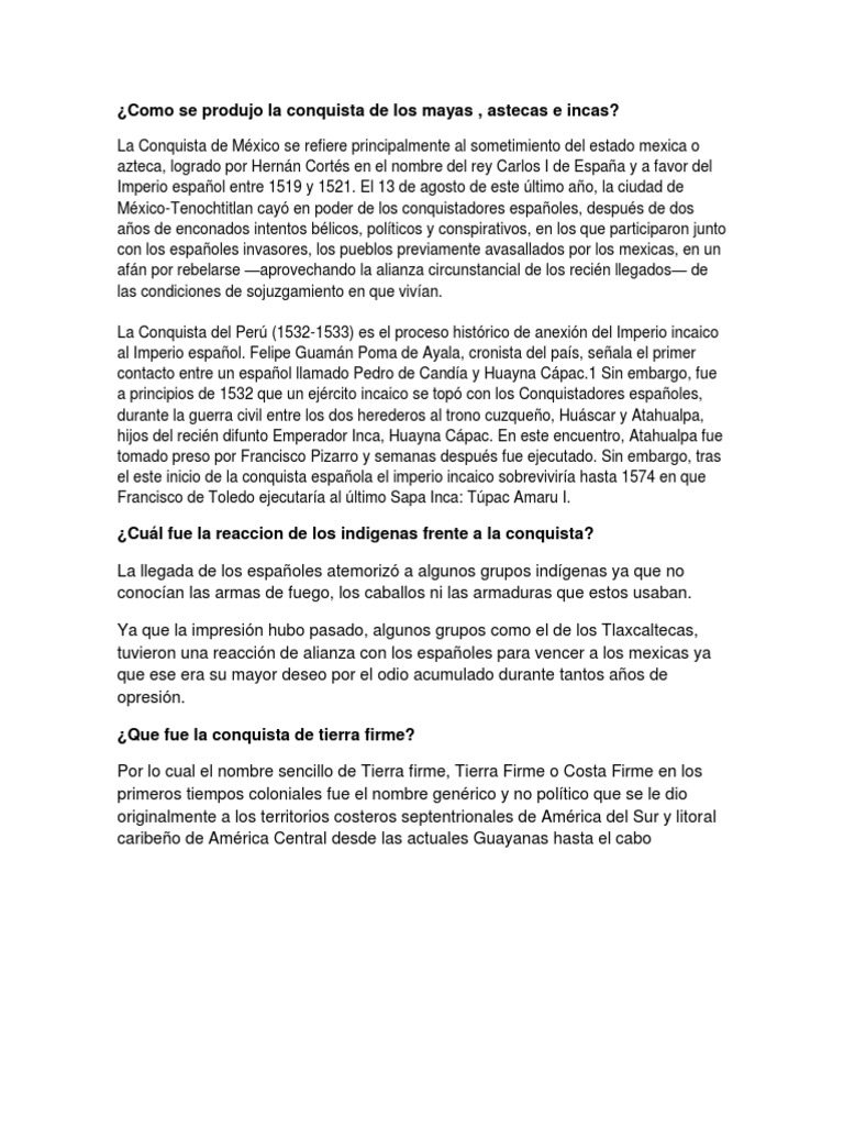 Conquista de los mayas y su resistencia | PDF | Imperio Inca | Conquistador