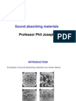 Sound Absorbing Materials: Types, Mechanisms and Applications