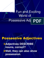 4A Possessive Adjective Notes