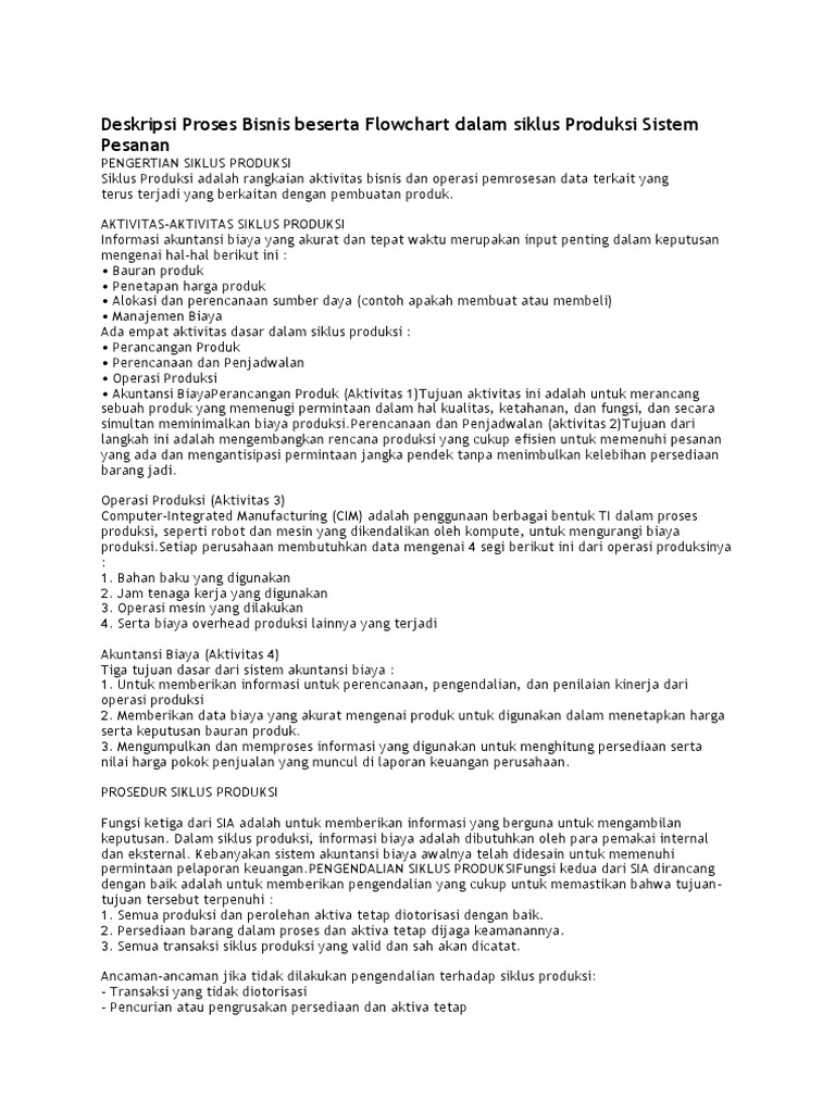 Download 540 Gambar Flowchart Siklus Produksi Terbaik 