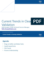 Current Trends in Cleaning Validation