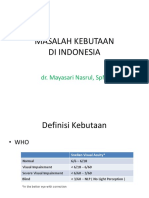 Kebutaan Di Indonesia, Defisiensi Vitamin A, Retinopati, Kelainan Refraksi (Autosaved)