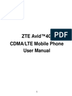 ZTE Avid TM 4G User Manual English - PDF - 1.25MB