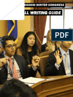 Winter Congress Bill Writing Guide