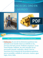 Importancia Del Oro