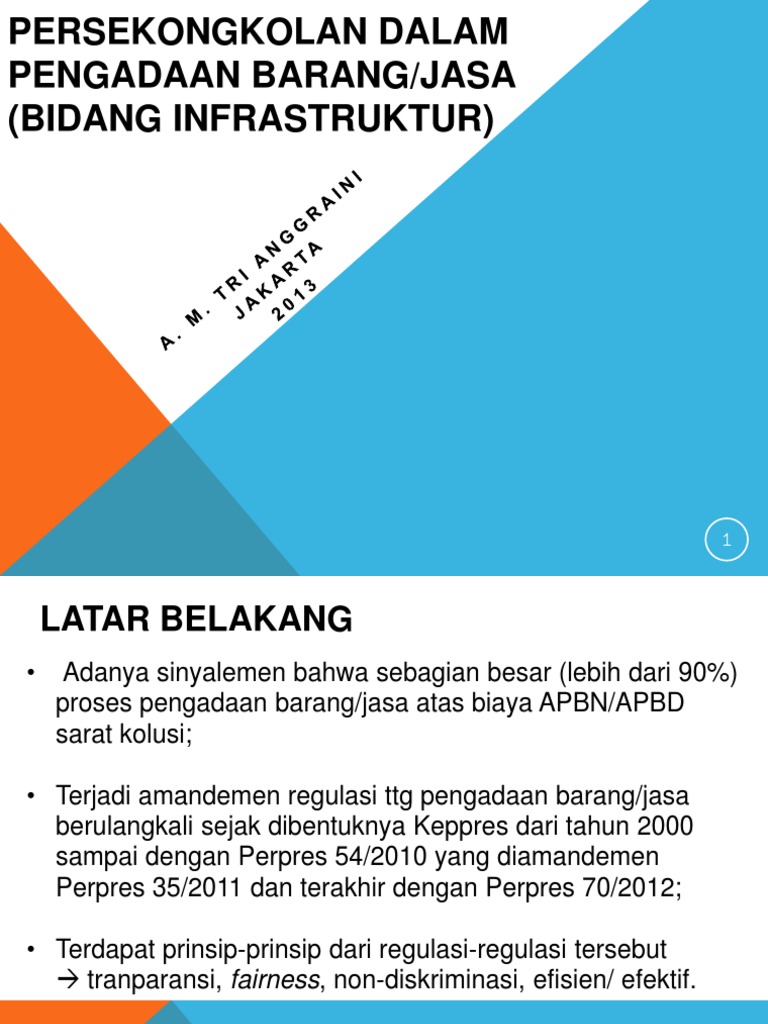 Indikasi Persekongkolan Pengadaan Jasa | PDF | Pengelolaan Keuangan & Uang