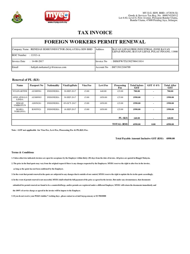 PLKS Fee and Permit Renewal Invoice | PDF | Invoice | Fee