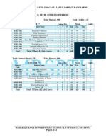 MRSPTU B.tech Civil Engineering (Sem 3-4) Syllabus 2016 Batch Oonwards Upda