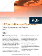 GSA LTE in Unlicensed Spectrum