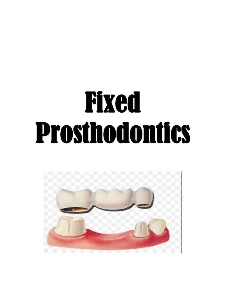 Fixed Prosthodontics PDF Materials Mouth