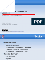 Lecture Module 5 - Numerical Differentiation