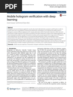 Mobile Hologram Verification With Deep Learning: Expresspaper Open Access