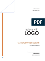 Tactical Marketing Plan