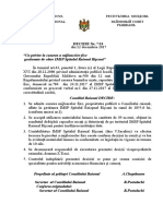 DECIZIE Nr. 7/13: Republica Moldova Consiliul Raional Районный Совет Rîşcani Рышкань