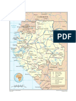 National Map of Gabon