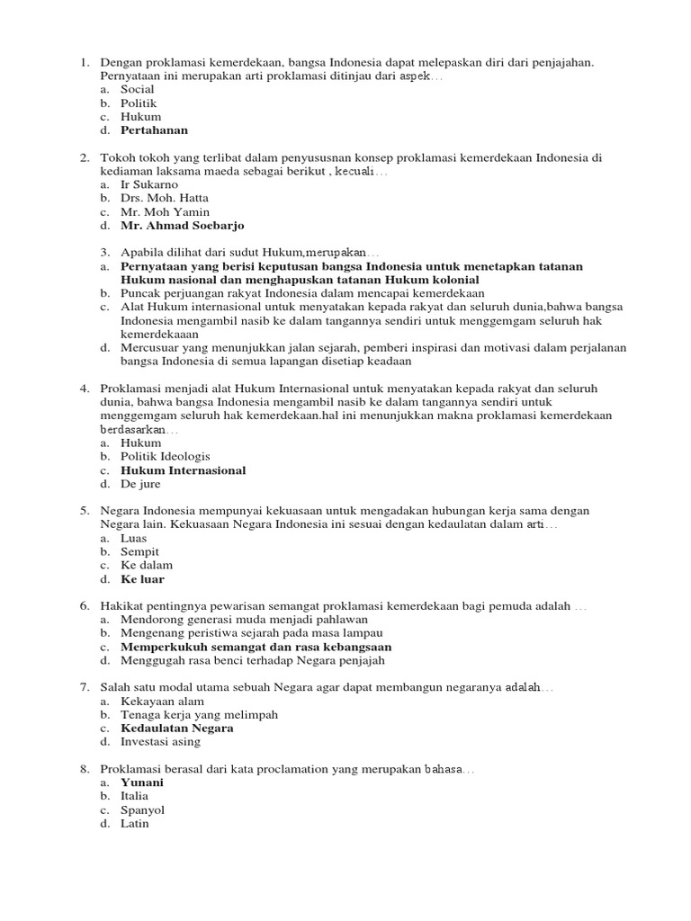 Bank Soal Pkn Pdf