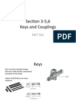 Section 3-5,6 Keys and Couplings