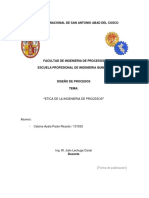 Monografia de Etica en La Ingenieria de Procesos