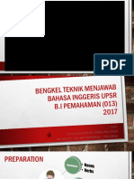 Bengkel Teknik Menjawab Sesi 1 2017