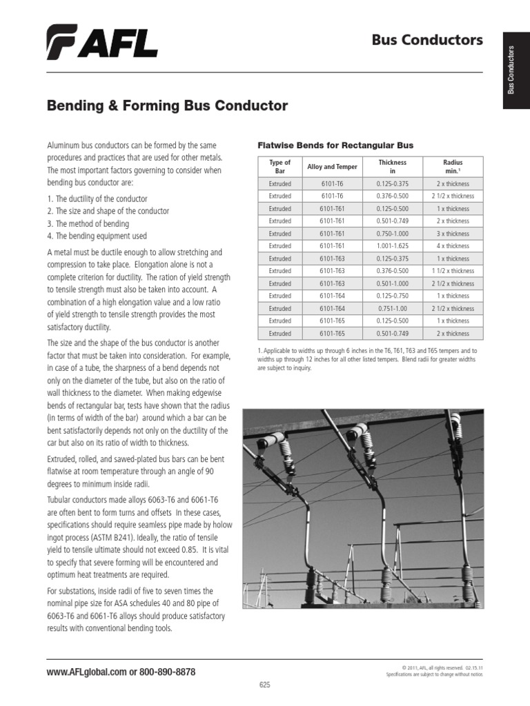 Bending Forming Bus Conductor | PDF | Extrusion | Ultimate Tensile Strength