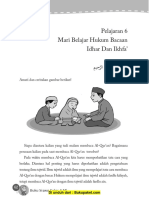 Pelajaran 6 Mari Belajar Hukum Bacaan Idhar Dan Ikhfa'