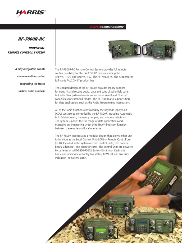 Rf-7800r-Rc Universal Remote Control System Tcm26-12078 | PDF