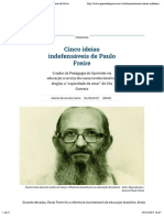 Cinco Ideias Indefensáveis de Paulo Freire - Gazeta Do Povo