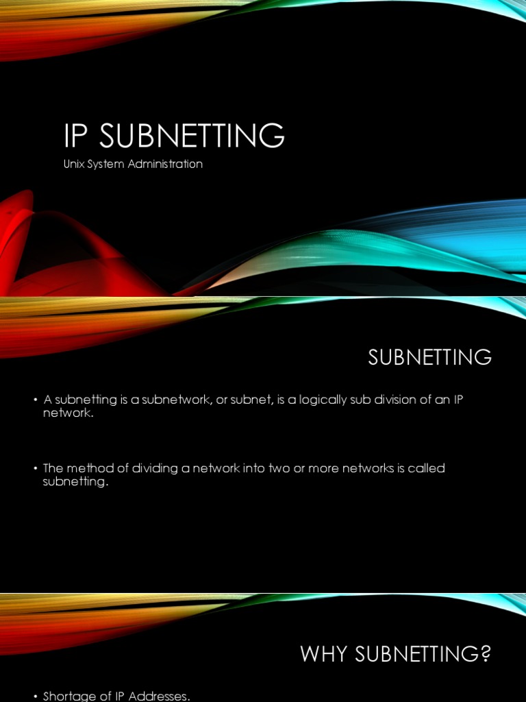 Understanding IP Subnetting Basics | PDF | Home & Garden | Technology ...