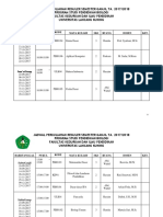 Jadwal Nonreg. Ok